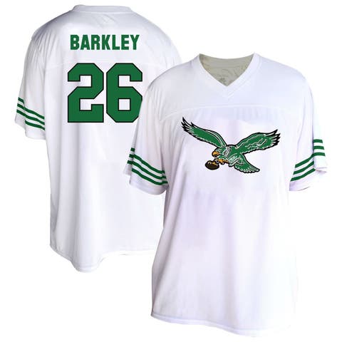 Women
s Fanatics Saquon Barkley White Philadelphia Eagles Plus Size Fashion Jersey