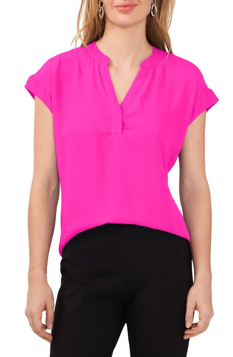 Split Neck Georgette Blouse