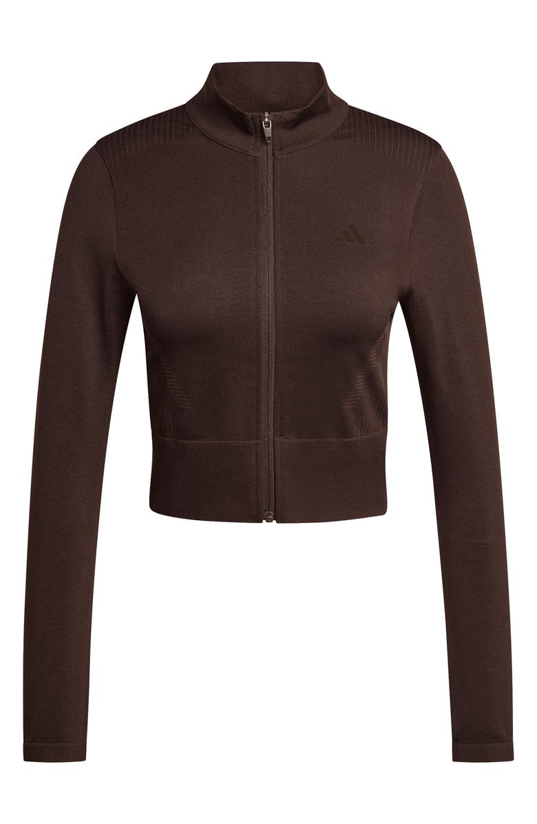 adidas Knit Training Jacket, Alternate, color, Aurora Coffee