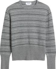 Thom Browne Fair Isle Float Jacquard Cashmere Sweater