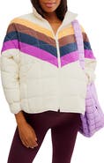 Free People x Hatch Chevron Maternity Puffer Jacket