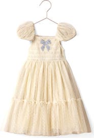 NORALEE Kids' Clara Swiss Dot Tulle Dress