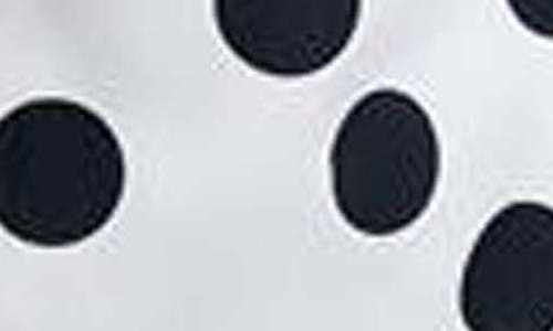 Foxcroft Salina Polka Dot Cotton Wrap Shirt In White