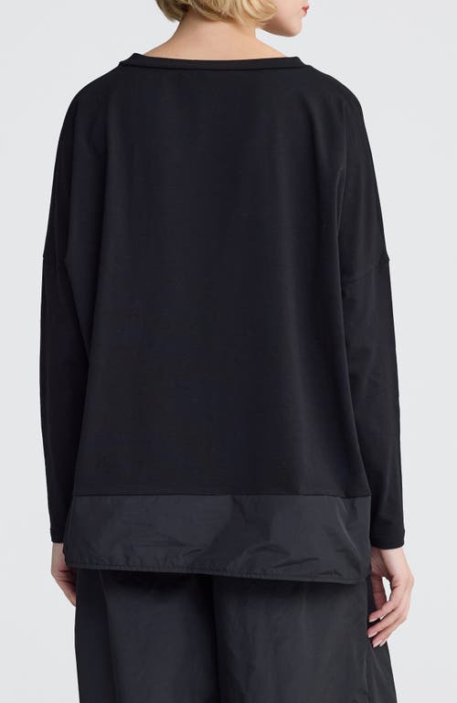 Luukaa Raine Colorblock Blouse In Black