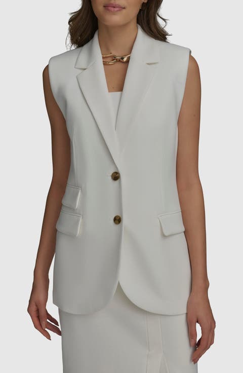 売れ筋商品|||ダナ キャラン ニューヨーク カットソー トップス レディース Women's Vest Romper Coconut Women's Donna Karan New York Vests | Nordstrom