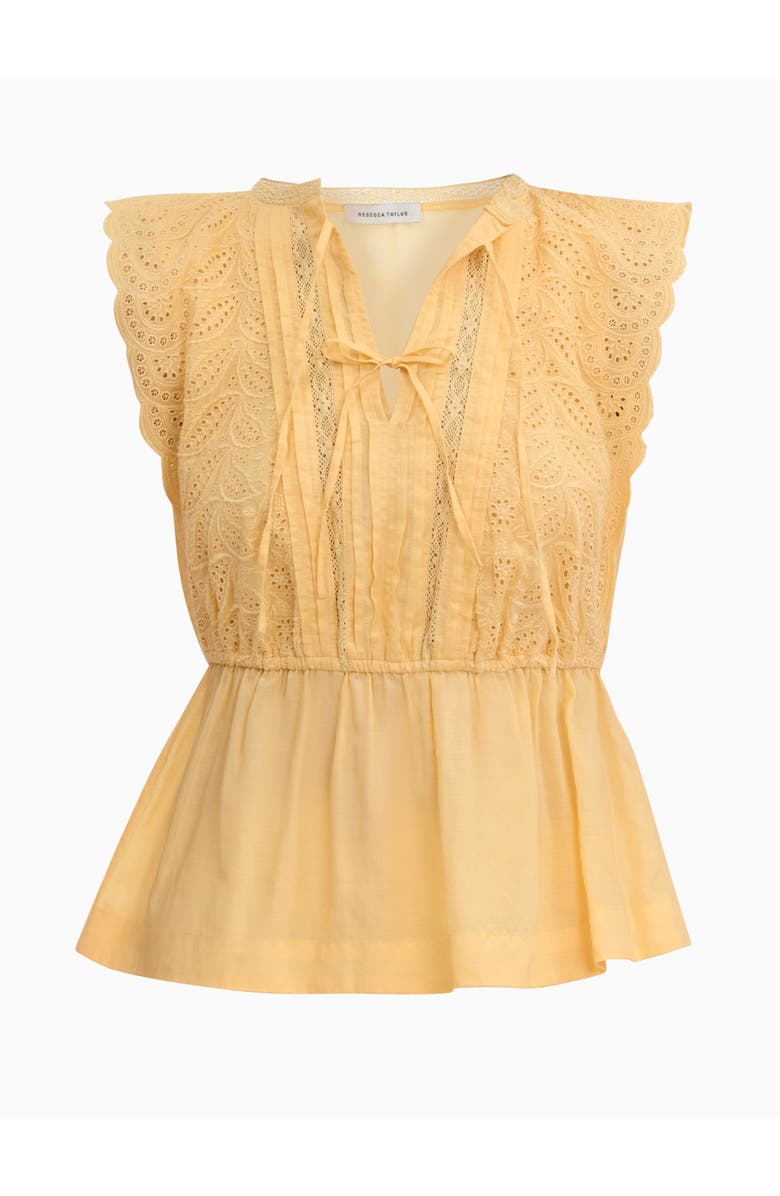 Rebecca Taylor Sabine Top, Alternate, color, Daisy Yellow