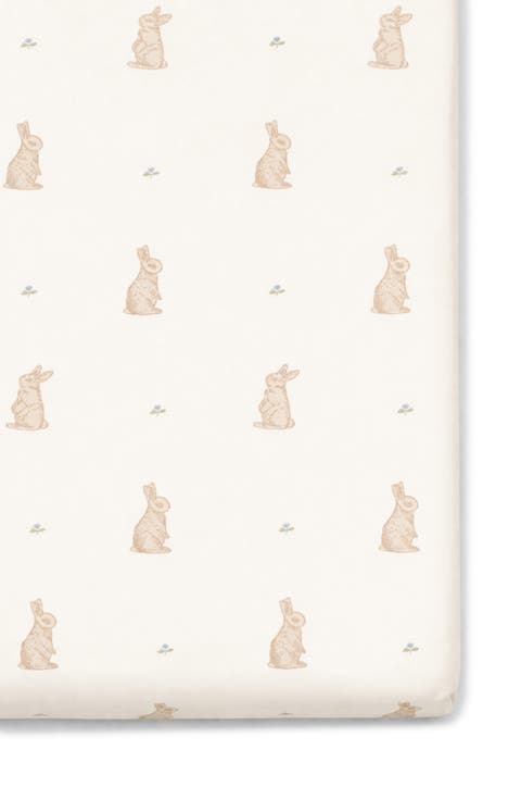 Print Organic Cotton Muslin Crib Sheet