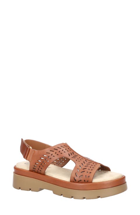 Indigo Slingback Platform Sandal (Women)