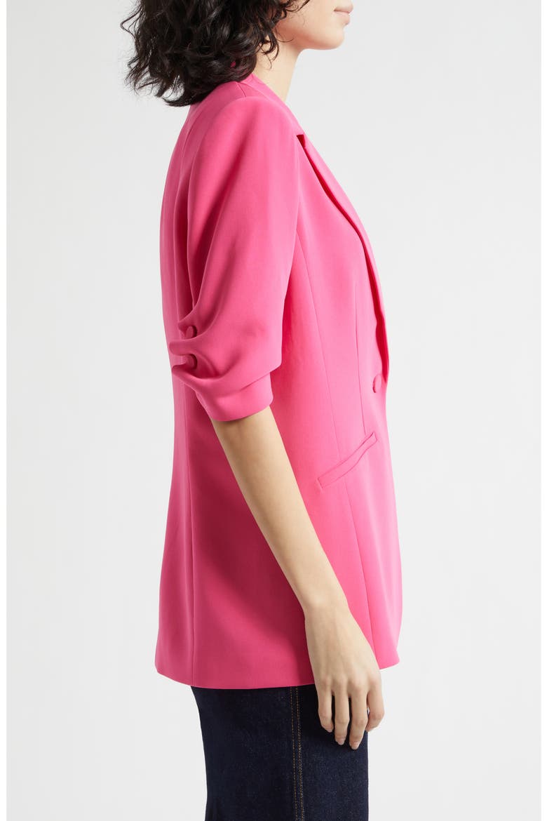 Khloe Short-Sleeve Blazer, Alternate, color, BEETROOT PURPLE
