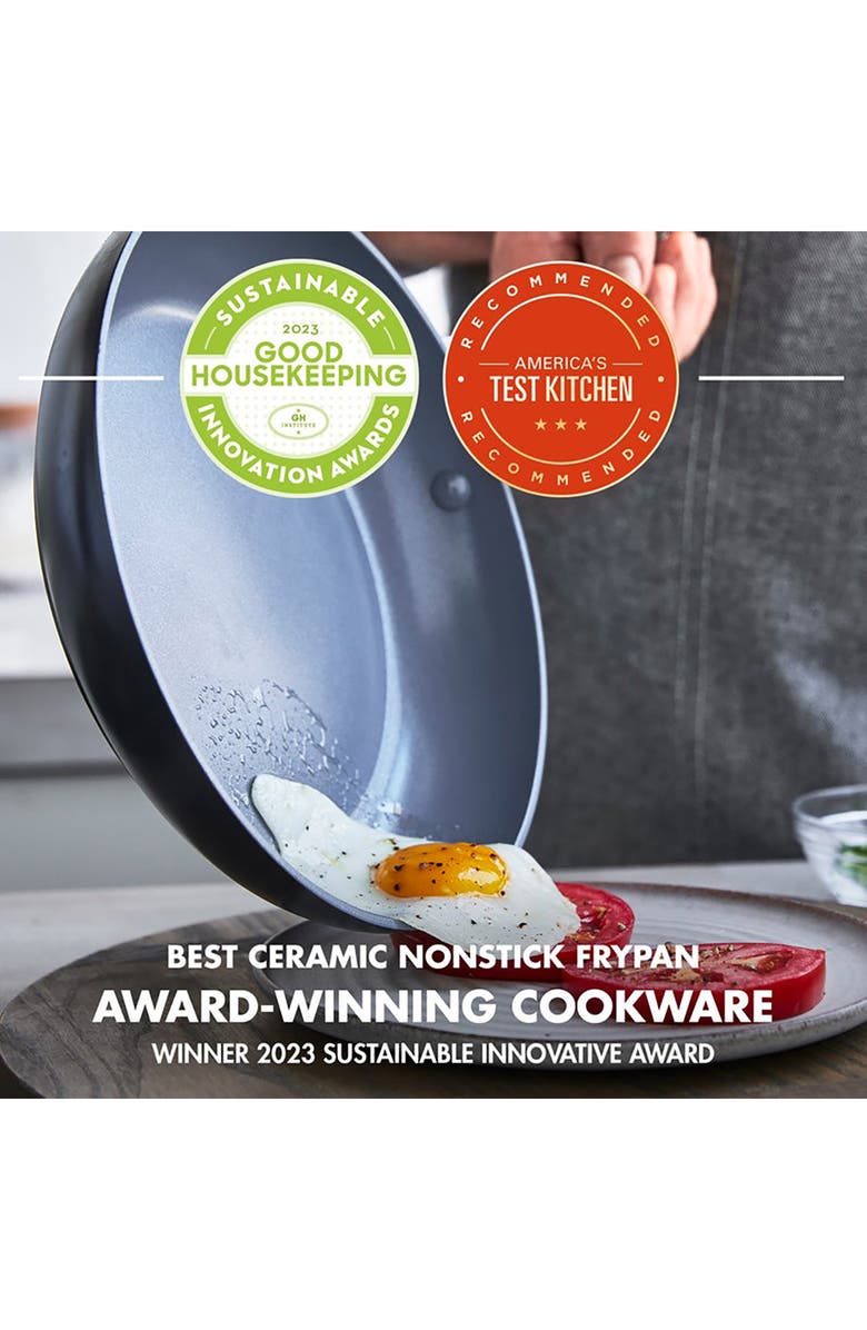 GreenPan Valencia Pro Set of 3 Ceramic Nonstick Fry Pans, Alternate, color, 