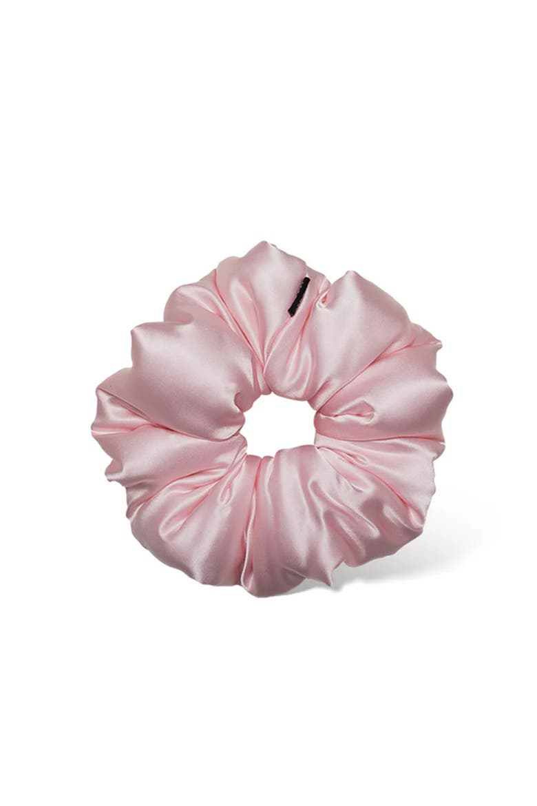 Silk Padded Scrunchie, Main, color, Petal Pink