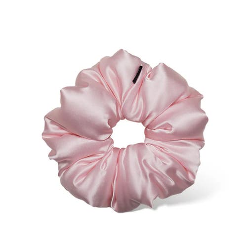 Drowsy Silk Padded Scrunchie In Petal Pink