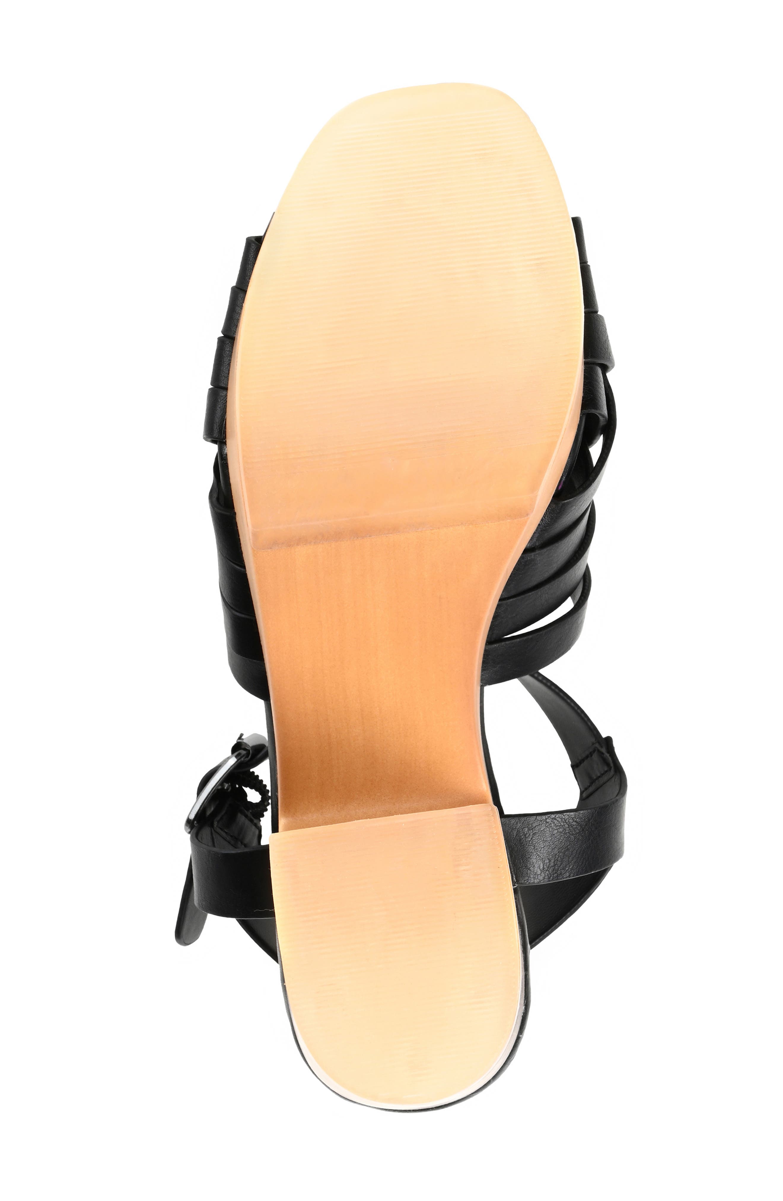 Journee Collection Adsn Sandal, Alternate, color, Black