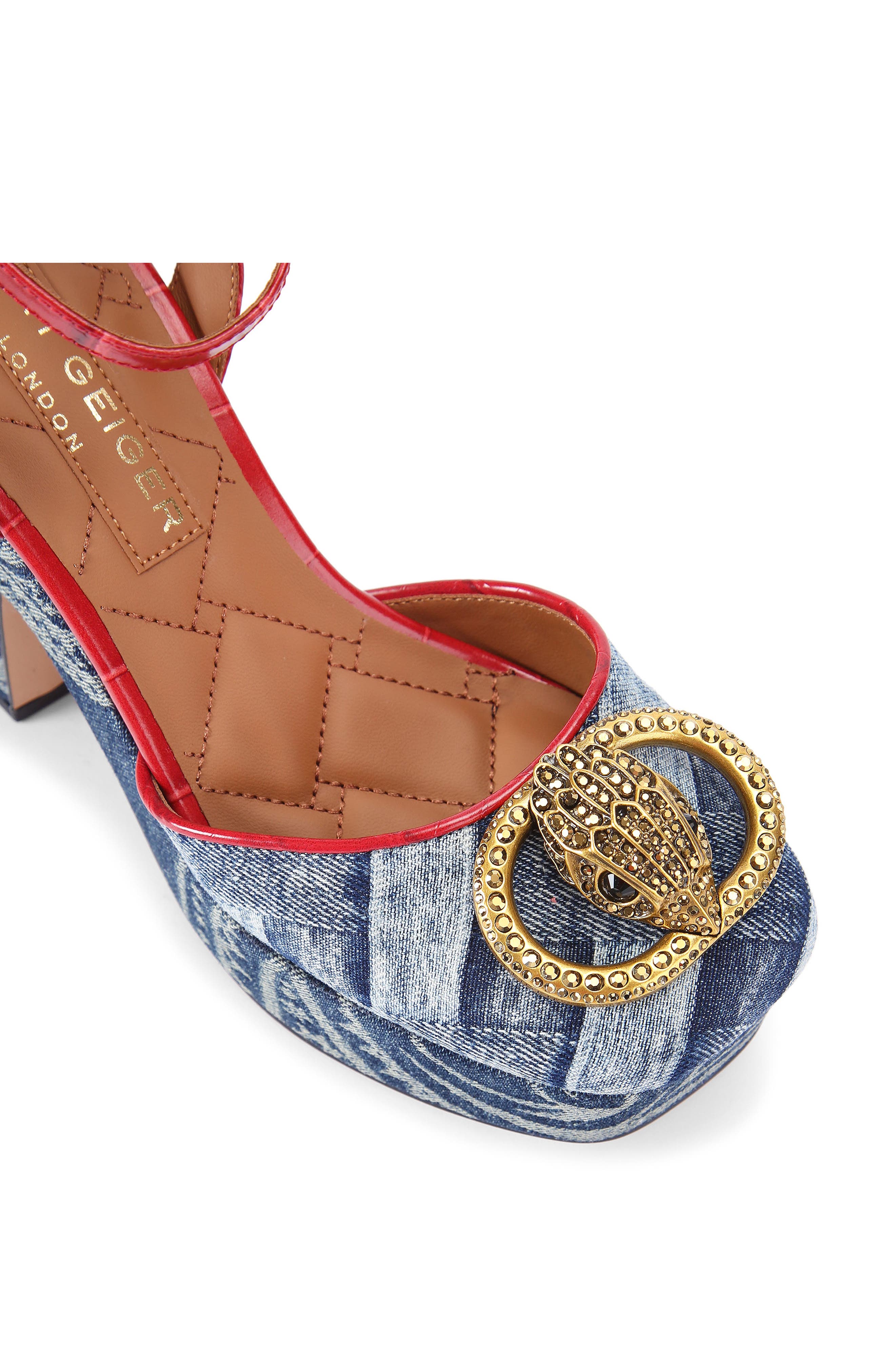 Chelsea Ankle Strap Platform Pump, Alternate, color, NAVY
