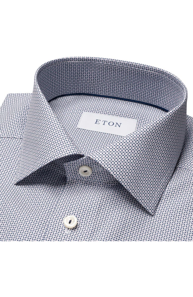 Eton Contemporary Fit Twill Dress Shirt, Alternate, color, 