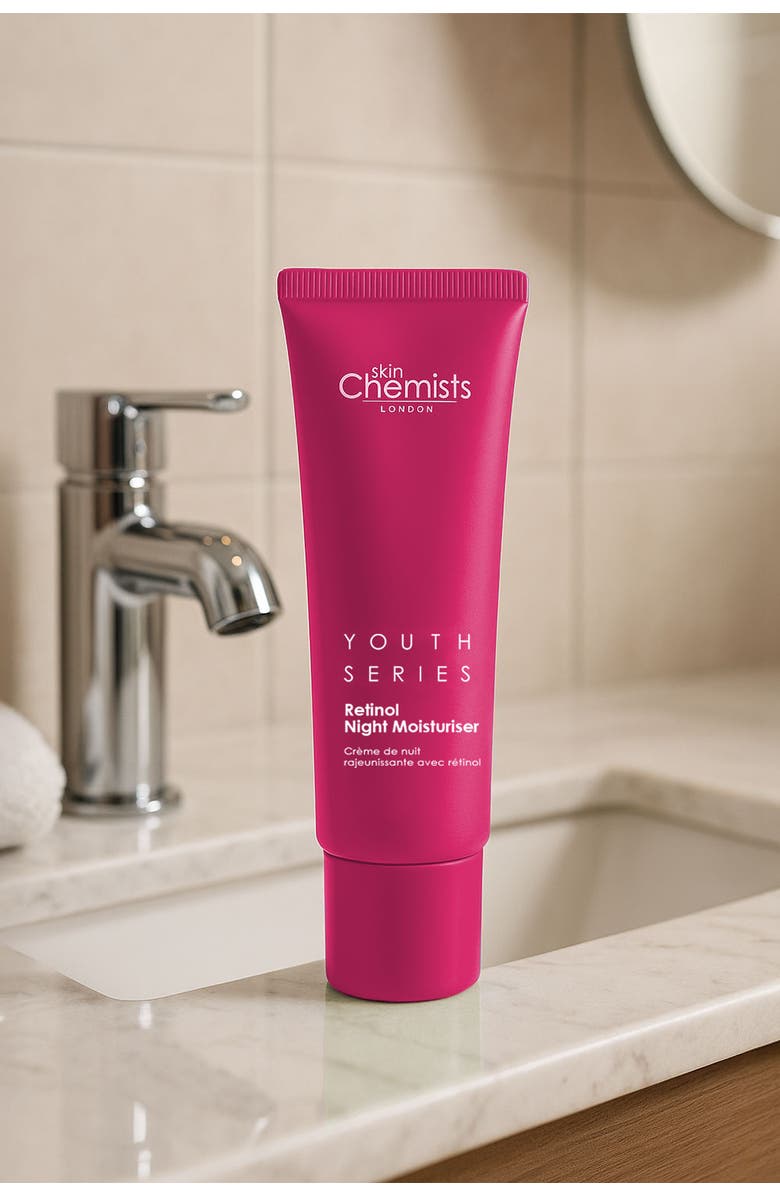 SKINCHEMISTS Youth Series Retinol & Bakuchiol Night Moisturiser 50ml, Alternate, color, White