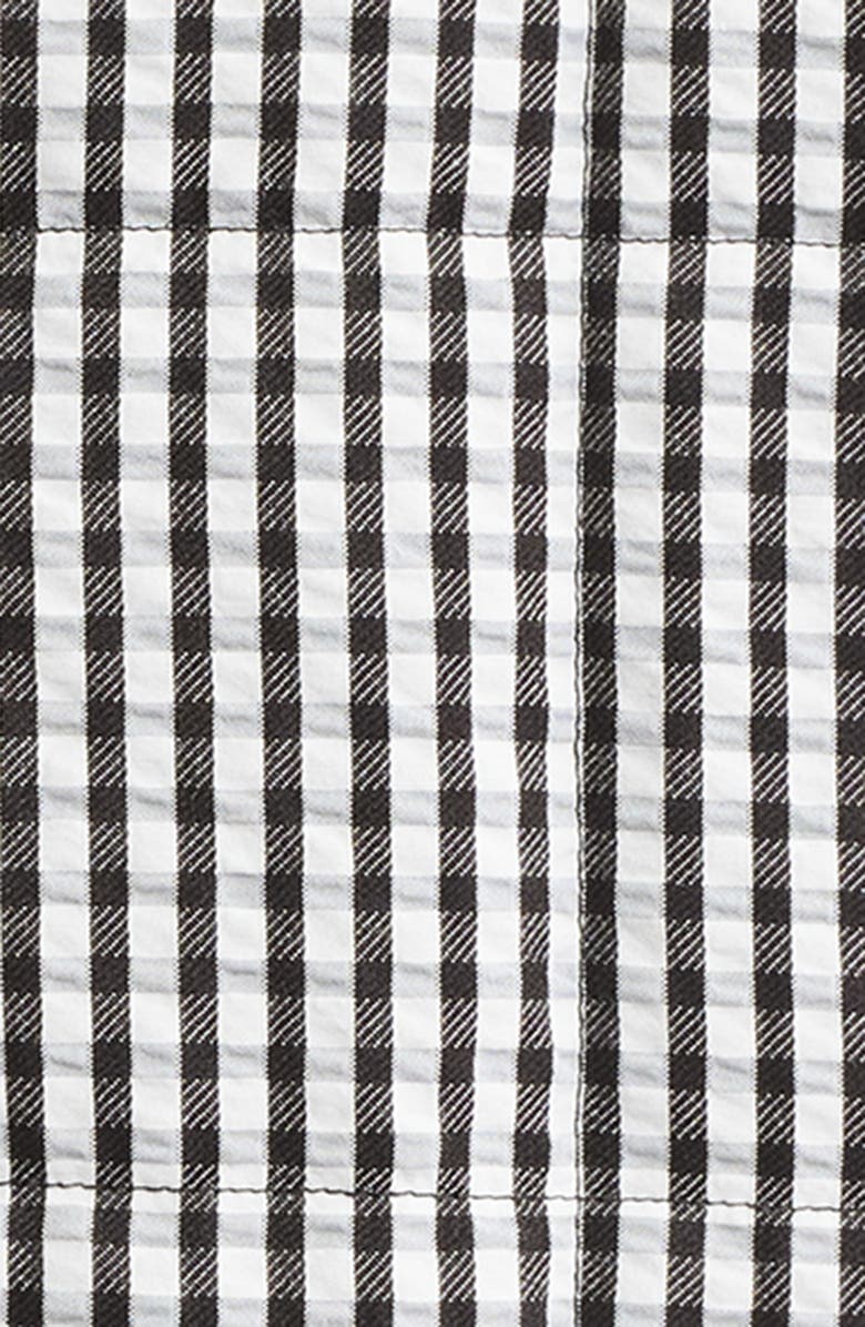 Thread & Supply Quilted Jacket, Alternate, color, Black White Gingham