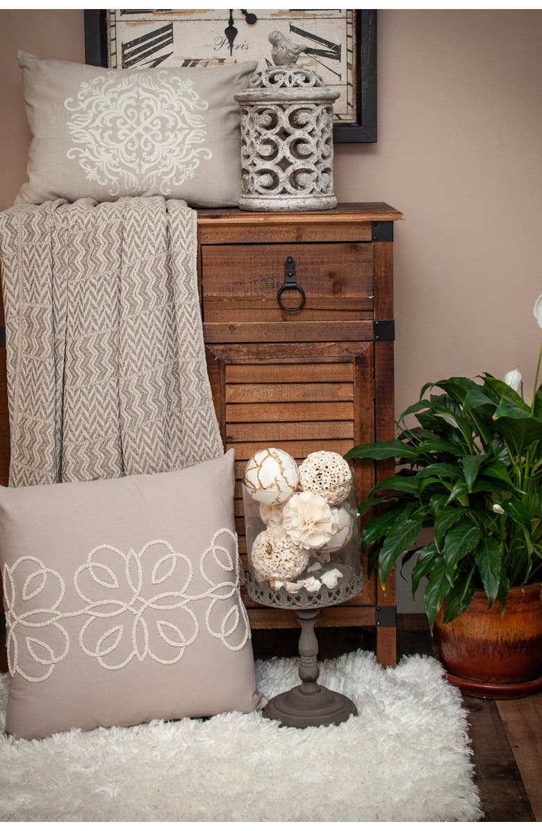 PARKLAND COLLECTION Alma Transitional Brown 52" x 67" Woven Handloom Throw, Main, color, Brown