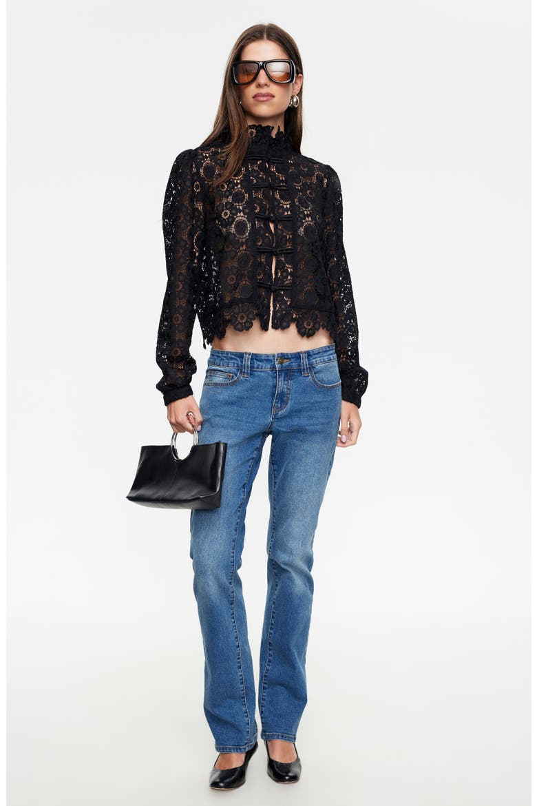 Overtime Lace Top, Alternate, color, NOIR