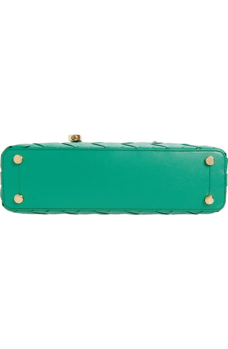 Stella McCartney Ryder Woven Faux Leather Shoulder Bag, Alternate, color, Bright Green