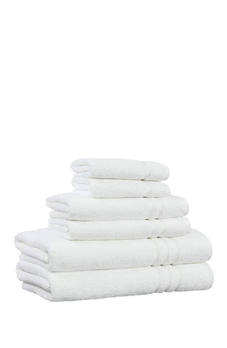 Linum Home Textiles Denzi 6-Piece Towel Set - White, Alternate, color, White