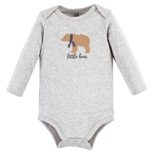 Hudson Baby Cotton Long-sleeve Bodysuits 3-pack In Multi