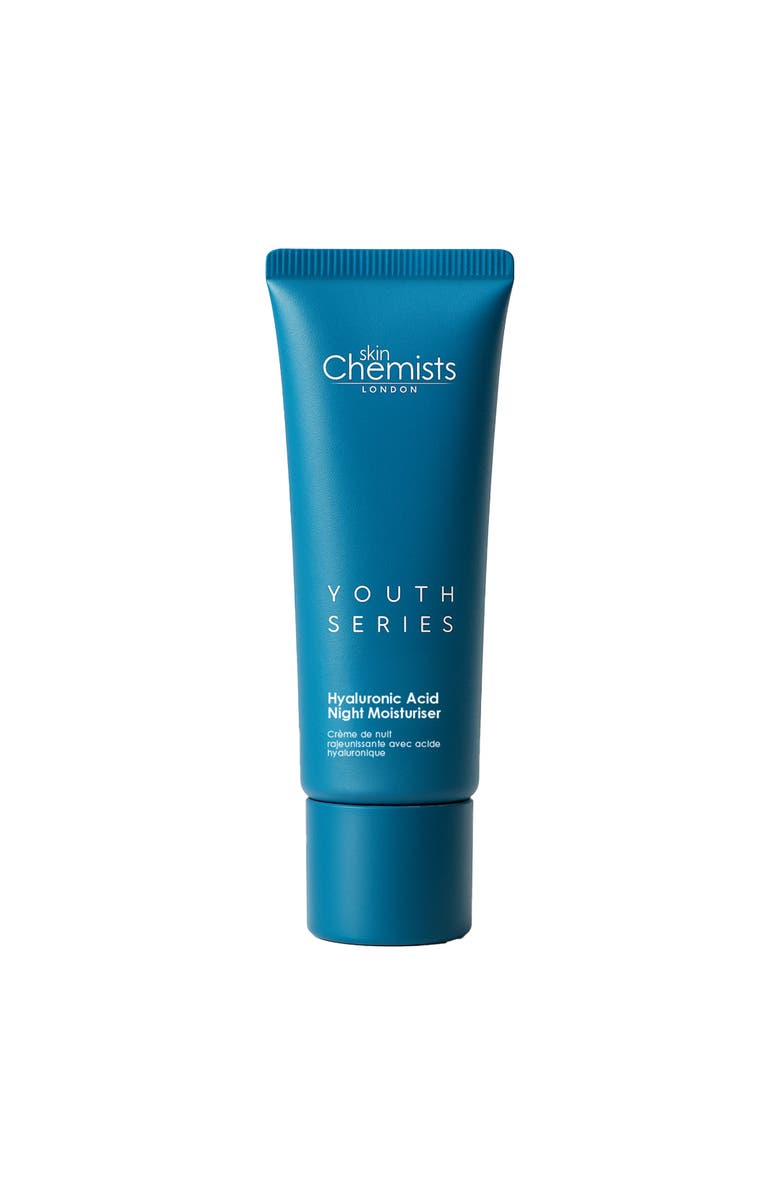 SKINCHEMISTS Youth Series 1% Hyaluronic Acid Night Moisturiser 50ml for Dryness, Fine Lines & Wrinkles, Main, color, White