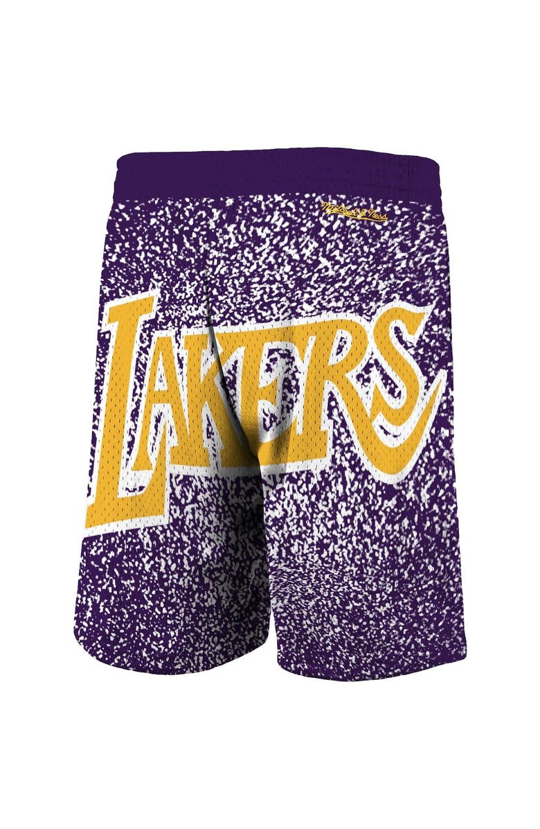 Mitchell & Ness Men's Mitchell & Ness Purple Los Angeles Lakers Hardwood Classics Jumbotron Sublimated Shorts, Alternate, color, 