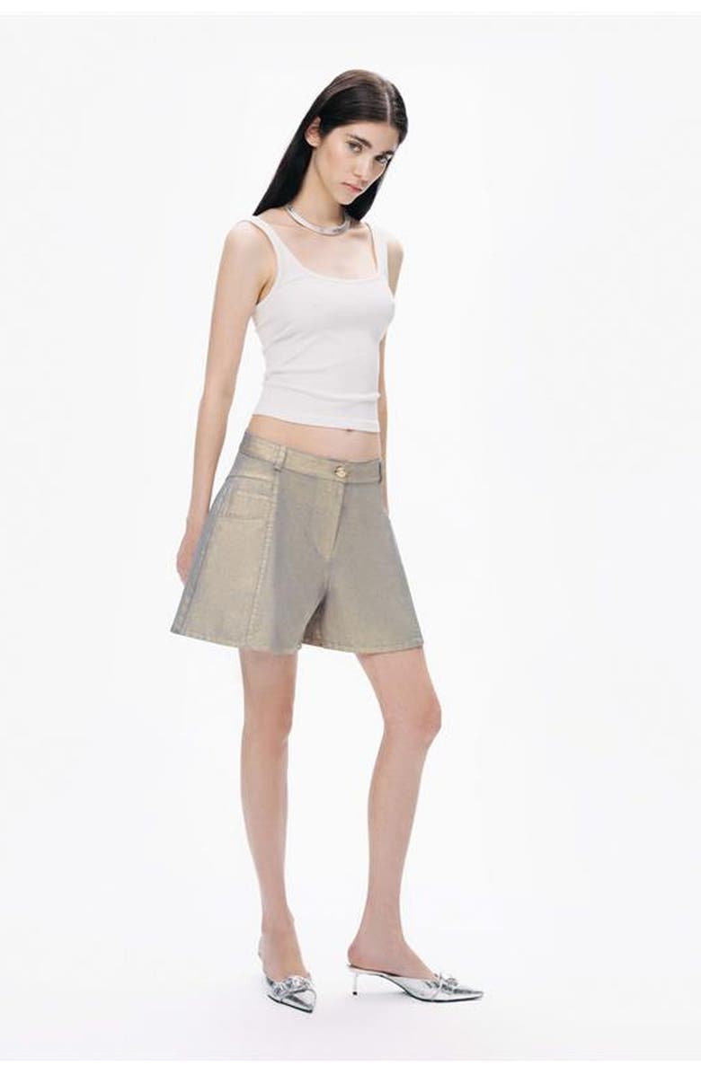 Nocturne Printed Detail Crop Top, Alternate, color, 