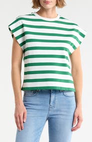 DR2 by Daniel Rainn Stripe Cap Sleeve Top