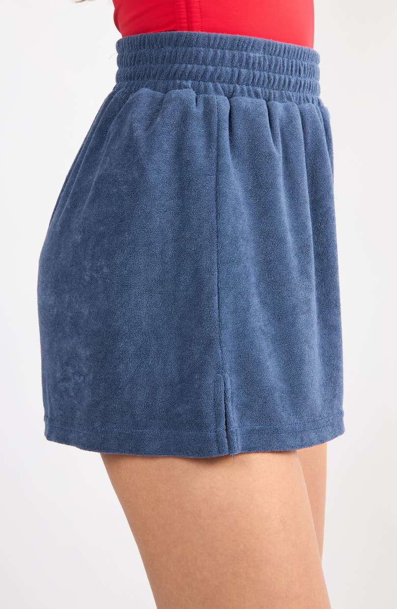 Viens Avec Moi The Terry Shorts, Alternate, color, Navy