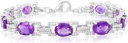 SIMONA Oval White Topaz Bracelet