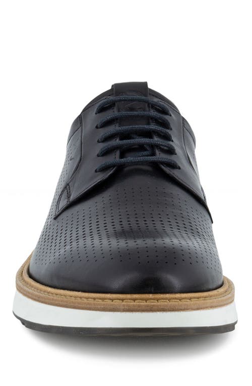 Ecco St. 1 Hybrid Plain Toe Derby In Black