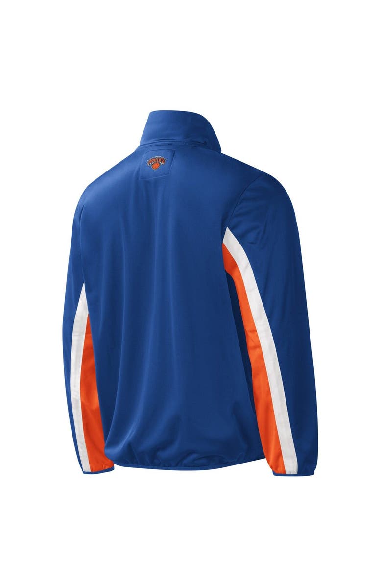 G-III SPORTS BY CARL BANKS Men's G-III Sports by Carl Banks Blue New York Knicks Contender Wordmark Full-Zip Track Jacket, Alternate, color, Blue