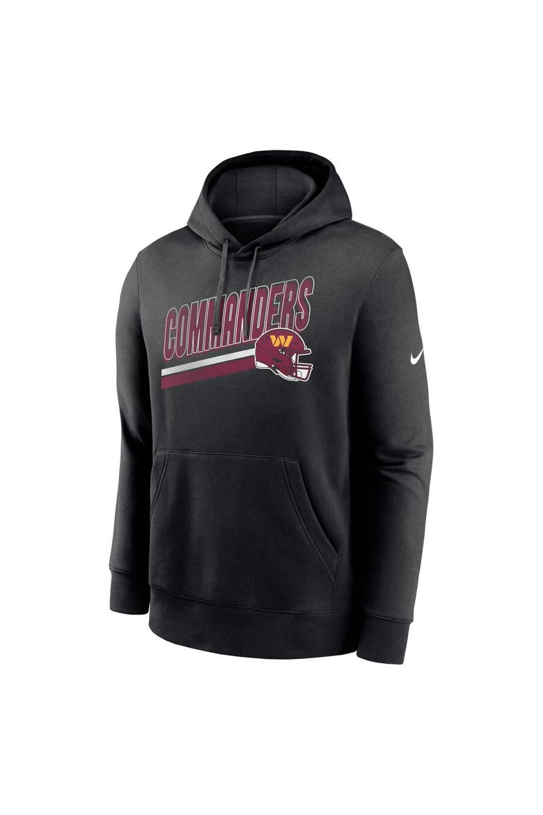 Men's Nike Black Washington Commanders Club Fleece Pullover Hoodie, Alternate, color, Black