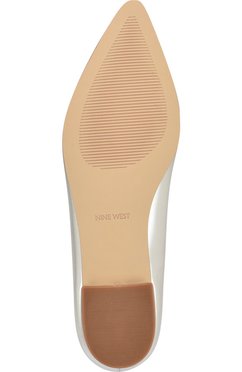 Nine West Hearts Rhinestone Flat, Alternate, color, Silver