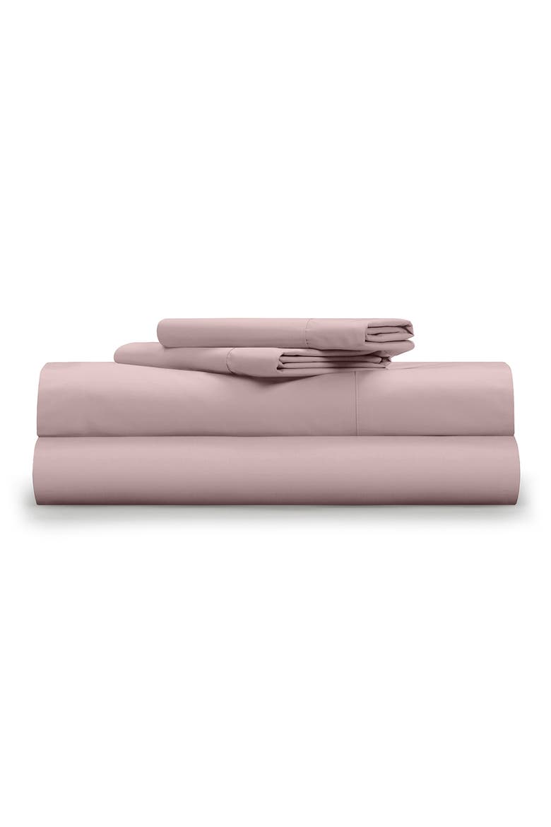 Classic Cool & Crisp Cotton 4-Piece Sheet Set, Main, color, LIGHT PINK