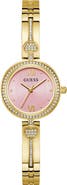 GUESS Lovey Crystal Bracelet Watch, 27mm