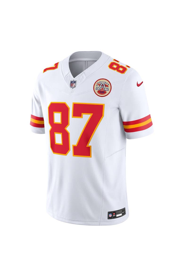 Men's Nike Travis Kelce White Kansas City Chiefs Vapor F.U.S.E. Limited Jersey, Alternate, color, White