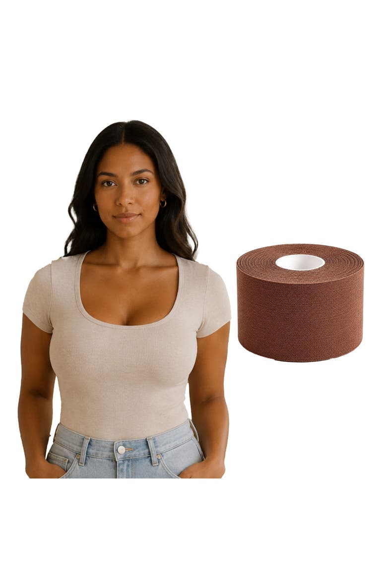 Boob Breast Lift Invisible Sticky Body Tape, Alternate, color, Cocoa