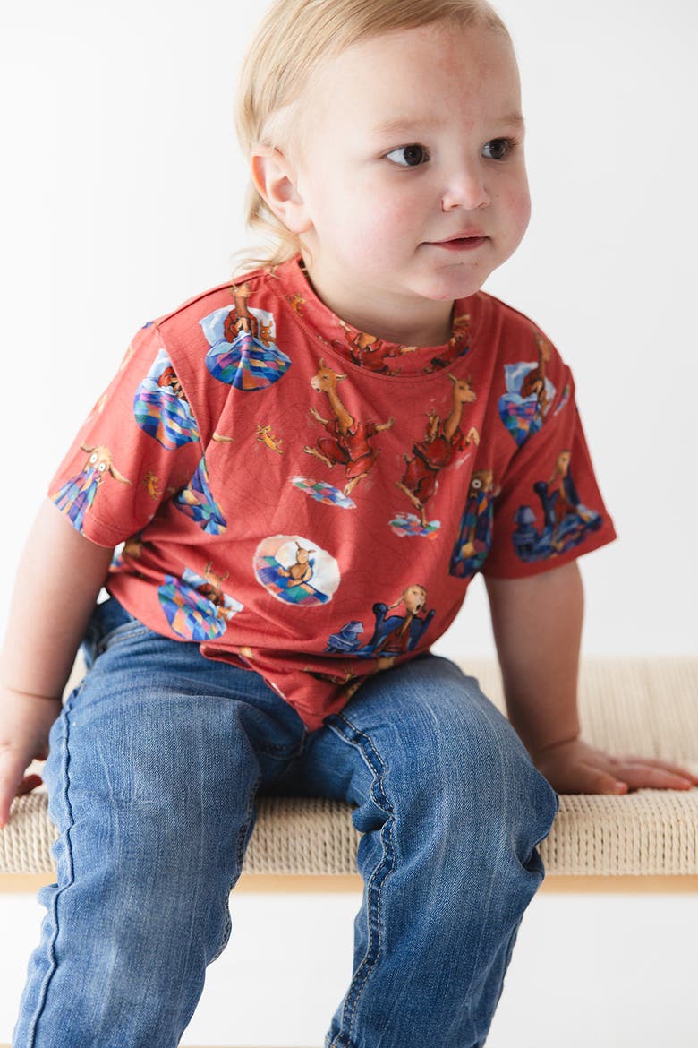 Baby's Llama Llama Red Pajama T-Shirt, Alternate, color, Red