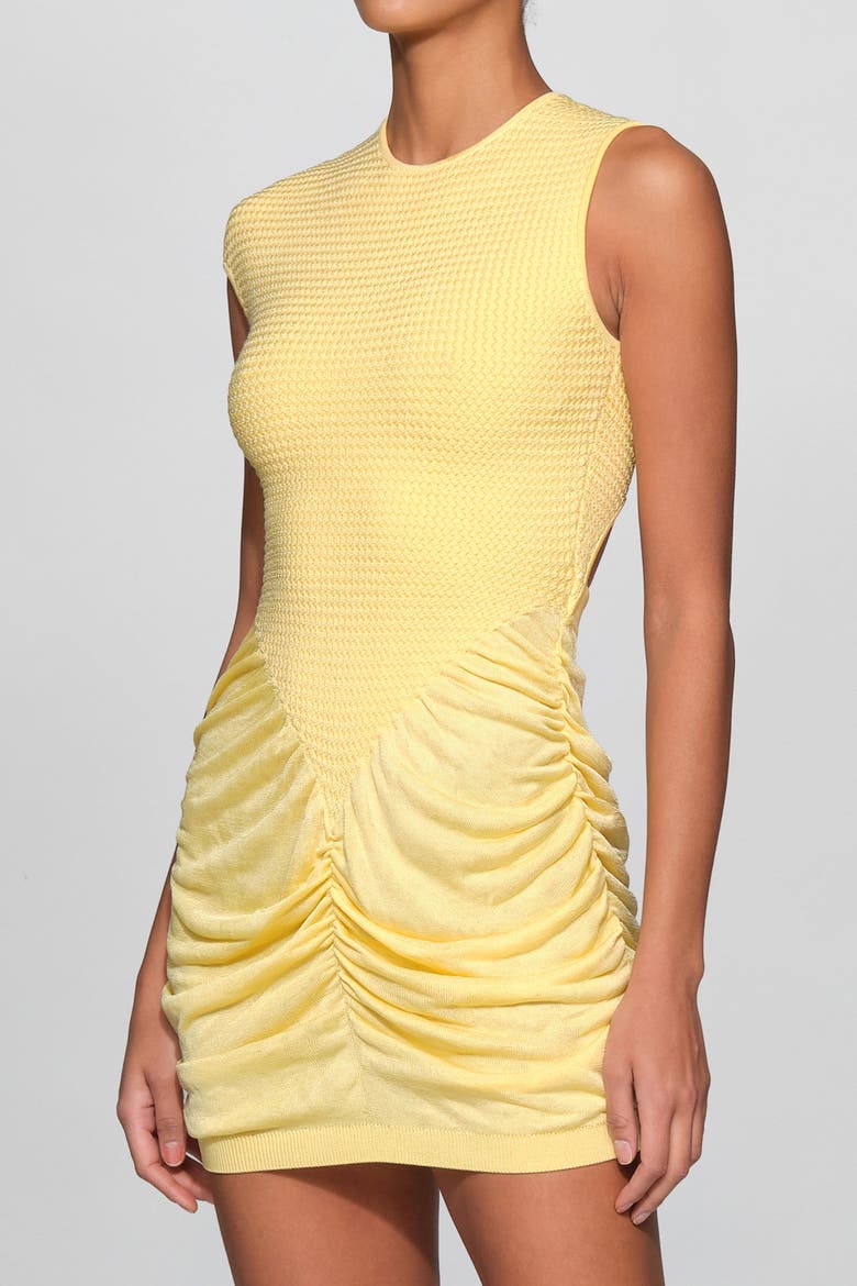 Ingrid Knit Mini Dress, Alternate, color, Butter