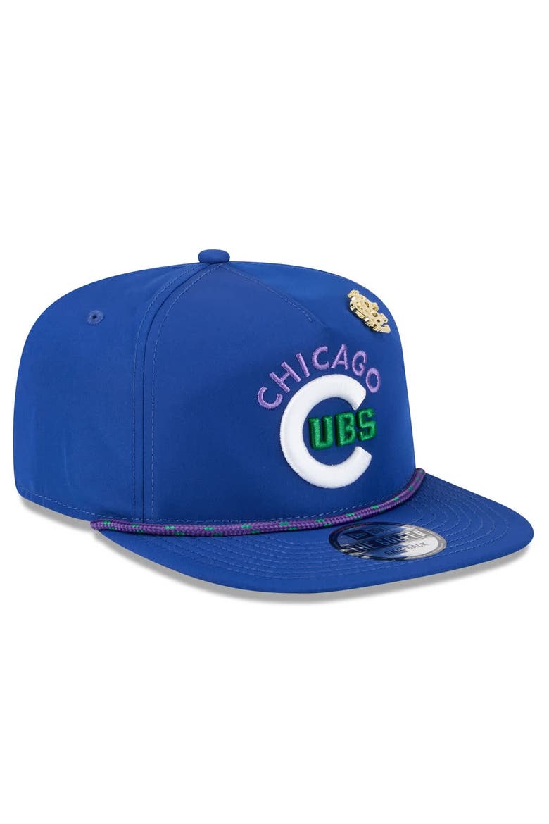 Men's New Era  Royal Chicago Cubs 2025 Big League Chew Golfer Snapback Hat, Alternate, color, Royal