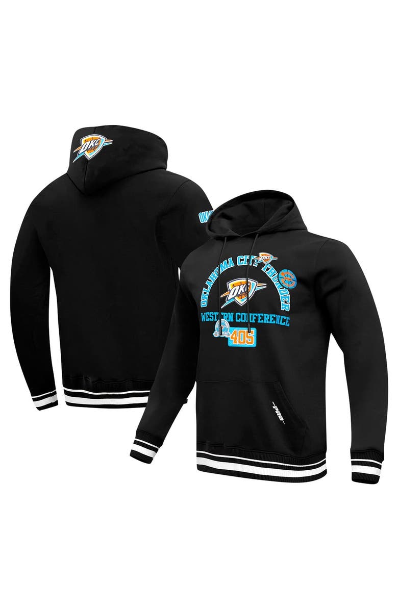 PRO STANDARD Men's Pro Standard Black Oklahoma City Thunder Area Code Pullover Hoodie, Alternate, color, Black