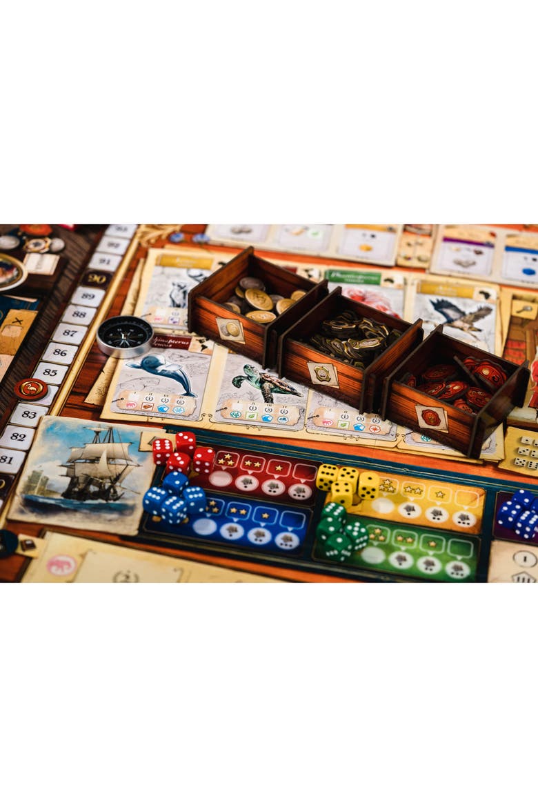 Encyclopedia Dice Based Worker Placement Board Game 4+, Alternate, color, Multicolored