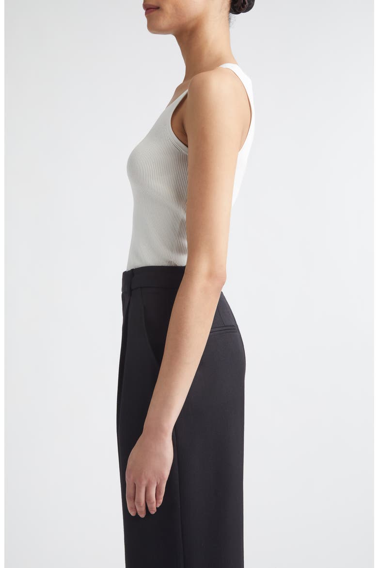 Rib Sweater Tank, Alternate, color, WHITE