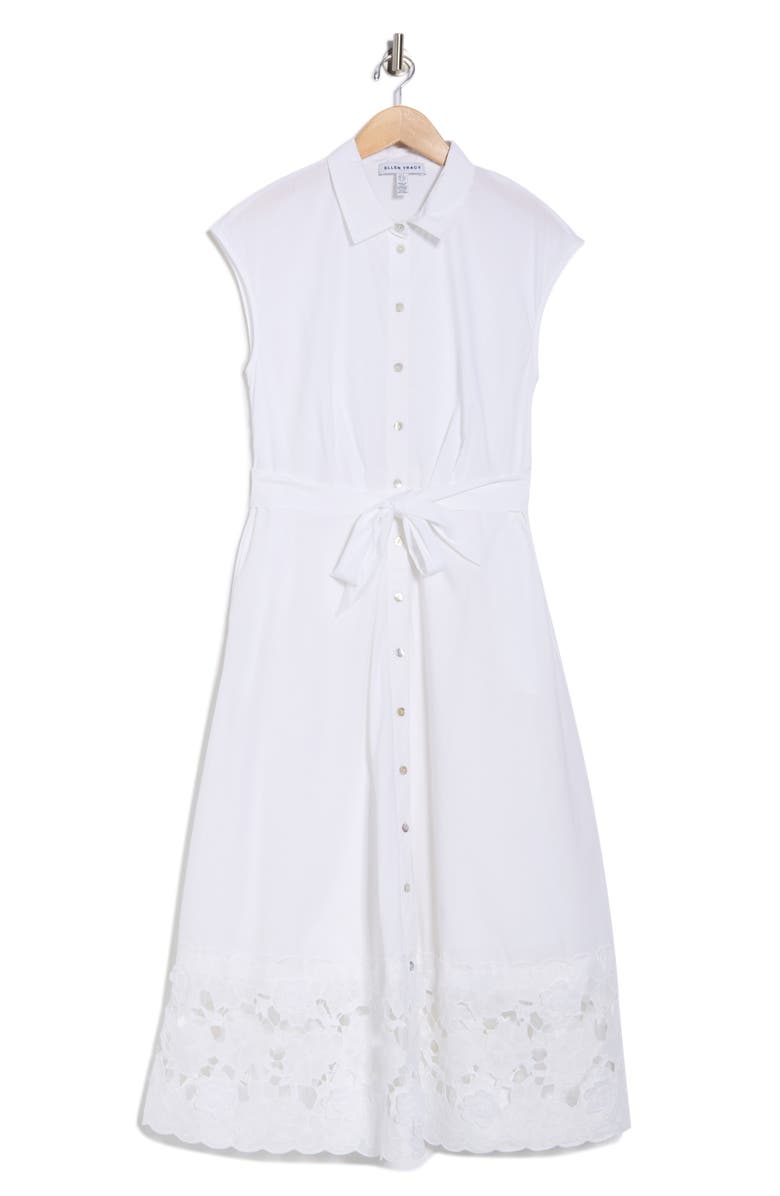 chinese dress ladies Ponte Flare Dress with Vegan Leather Trim Olive / Xs main image 1