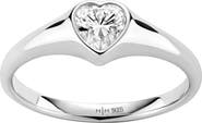 MADE BY MARY CZ Heart Signet Ring