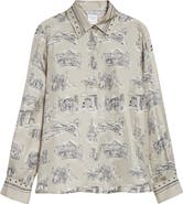 Max Mara Fado Silk Button-Up Shirt