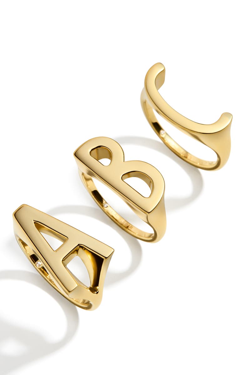 BaubleBar Initial Ring, Alternate, color,